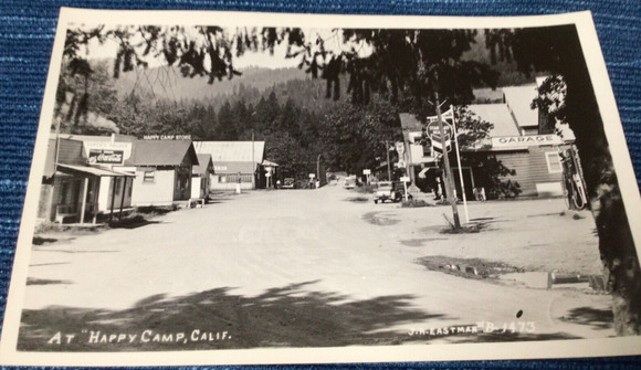 Happy Camp California Standard Oil Coca Cola RPPC UNPOSTED Photo Postcard ~883A